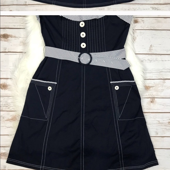 Anthropologie 🕷 Lil Aquabelle Pin Up Halter Dress - Picture 6 of 7